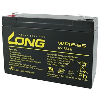Long - WP12-6S - 6 Volt 12000mAh Pb
