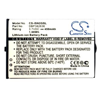 Ersatzakku - CS-ISN2GSL - INSIGNIA NS-DA1G / DBP382636 - 3,7 Volt 450mAh Li-Ion