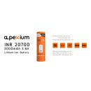 apexium - INR20700 - 3,6 Volt 3000mAh [35A] Li-Ion