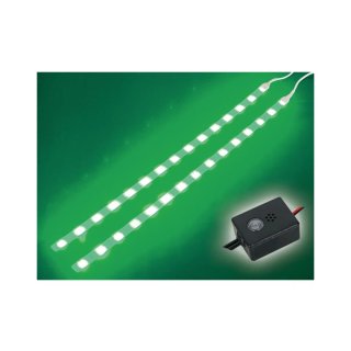 Velleman - CHLSG1 - doppelte selbstklebene LED-Leiste - 12VDC - Grün - Mit Ein/Aus-Schalter