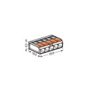 Wago - COMPACT-Verbindungsklemme 5x4mm² mit Betätigungshebel 10 Stück