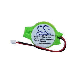 Ersatzakku - CS-MGT110BU - MITSUBISHI GOT 1000 series display terminals / FX3U-32BL - 3,0 Volt 550mAh Li-Ion