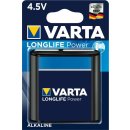 Varta - LONGLIFE Power - 3LR12 / Flat / 4912 - 4,5 Volt 6100mAh Alkali-Mangan Batterie (Alkaline) - Flachbatterie
