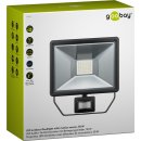 goobay - LED Außen-Flutlichtstrahler mit Bewegungsmelder, 50 W - Lichtlösung für Hauseingänge, Zugangswege, Garten & Co.
