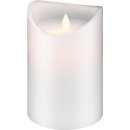 goobay - LED Echtwachs-Kerze weiß, 10x15 cm -...
