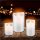 goobay - LED Echtwachs-Kerze weiß, 10x15 cm - wunderschöne und sichere Lichtlösung für viele Bereiche wie Haus und Loggia, Büro, Schulen oder Seniorenheime
