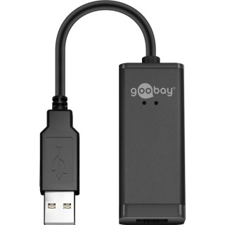 goobay - USB 2.0 Fast Ethernet Netzwerkkonverter - zum Anschluss eines PC/MAC mit USB-Anschluss an ein Ethernet Netzwerk