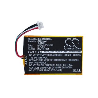 Ersatzakku - CS-BSD928SL - BAMBOOK SD928+ / MLP454261 - 3,7 Volt 1300mAh Li-Polymer
