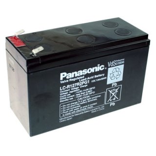 Panasonic - LC-R127R2PG1 - 12 Volt 7,2Ah Pb - Faston 250 / 6,35mm