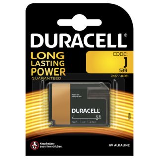 Duracell - Flatpack 4LR61 / 7K67 Size J - 6 Volt 500mAh Alkaline Batterie