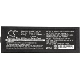 Ersatzakku - CS-FKV300TB - FANVISION K-IVT-300-GD-B / BALI 33636P - 3,6 Volt 3600mAh Li-ion