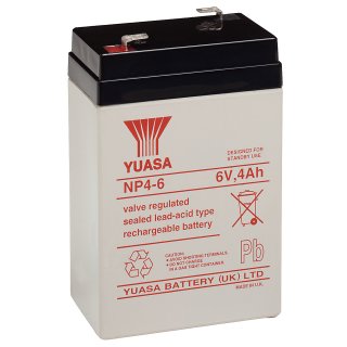 Yuasa - NP4-6 - 6 Volt 4000mAh Pb