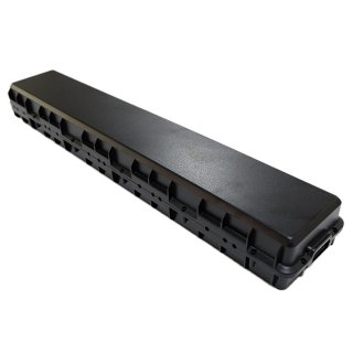 ABS-Gehäuse - Battery Storage Box - Lithium Battery Case für 68x 18650 Zellen - 10S6P / 13S5P / 17S4P - 478 x 90 x59mm - schwarz