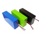 ABS-Gehäuse - Battery Storage Box - Lithium Battery Case für 78x 18650 Zellen - 13S6P - 250 x 71,6 x 141,7mm - inkl. BMS - grün