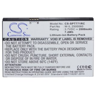 Ersatzakku - CS-SPT771RC - AT&T Unite / 2500031 - 3,7 Volt 2000mAh Li-ion