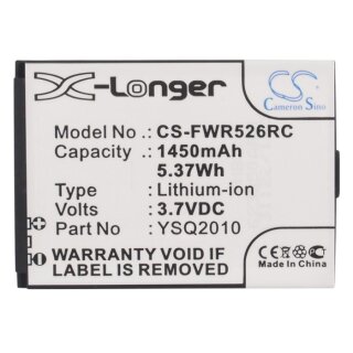 Ersatzakku - CS-FWR526RC - FRANKLIN WIRELESS R526 / YSQ2010 - 3,7 Volt 1450mAh Li-ion