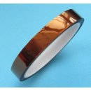Kaptonband - Polyimid Elektro-Isolierband - bernsteinfarben bis +250°C, Stärke 0.07mm, Rolle 30m, Breite 10mm