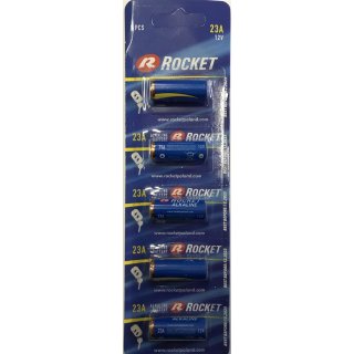 Rocket - 23A / MN21 / 23GA / L1028 / LRV08 - 12 Volt 33mAh Alkaline - 5er Blister