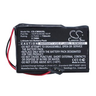 Ersatzakku - CS-CM002SL - CUSTOM BATTERY PACK 1ICP/5/30/48 1S1P - 3,7 Volt 750mAh Li-ion