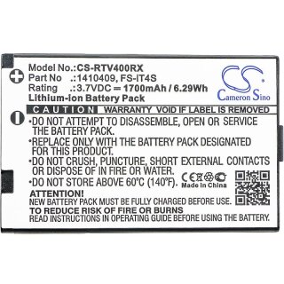 Ersatzakku - CS-RTV400RX - REELY GT4 EVO / 1410409 - 3,7 Volt 1700mAh Li-ion