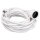 Perel - EC10 - Verlängerungskabel - 10 m - WEIß - 3G1.5 - Stecker-Typ E (FRANZÖSISCHES SYSTEM)