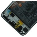 Huawei P30 Lite Scherm Assembly + Frame/Accu - Zwart