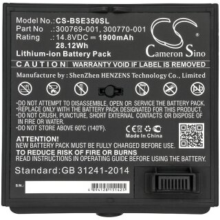 Ersatzakku - CS-BSE350SL - BOSE 350160-110 / 300769-001 - 14,8 Volt 1900mAh Li-Ion - EOL