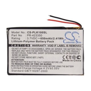 Ersatzakku - CS-PLK100SL - PLANTRONICS K100 / PR-423350 - 3,7 Volt 650mAh Li-Polymer