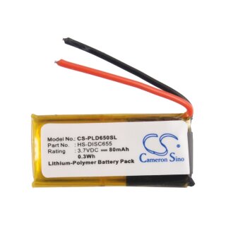 Ersatzakku - CS-PLD650SL - PLANTRONICS Discovery 610 / 68400-61 - 3,7 Volt 80mAh Li-Polymer