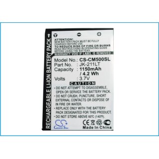 Ersatzakku - CS-CM500SL - CASIO Cassiopeia EM500 / JK-211LT - 3,7 Volt 1150mAh Li-ion EOL