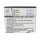 Ersatzakku - CS-MEL500SL - EMPORIA Elson EL500 / BTY26165 - 3,7 Volt 700mAh Li-ion