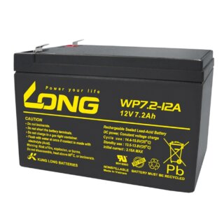 Long - WP7.2-12A - 12 Volt 7200mAh Pb - Faston 250 (F2)