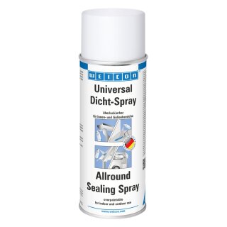 Weicon - Universal Dicht-Spray - 400ml Dose - grau sprühbarer Kunststoff zum Abdichten