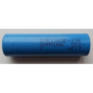 Samsung - INR18650-29E E7 - 3,7 Volt 2900mAh Li-Ion [LiNiMnCoO2] ohne Lötfahne