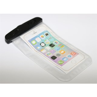 Tasche, Hülle transparent wasserdicht, staubdicht für Smartphones bis 15.24cm / 6 Zoll Display
