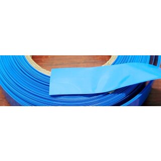 Schrumpfschlauch - PVC Heat Shrink Tube - Blau / Blue - Länge: 1 Meter - Breite 195mm