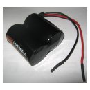 Batteriepack für ABUS 2WAY-Funk-Außensirene - FU2986 - 3 Volt 20700mAh AlMn ohne Stecker [mit Ableiter wie auf dem Bild. Sie müssen den Stecker selbst umbauen!]