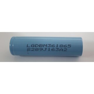 LG - INR18650M36 / INR 18650 M36 / LGDBM361865 - 3,6 Volt 3450mAh Li-Ion ohne Lötfahne