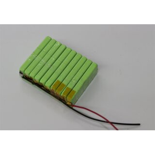 Akkupack Custom - 10S1P - H-48F6 - 12 Volt 770mAh Ni-MH zum Selbsteinbau
