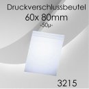100x LDPE-Druckverschlussbeutel - 3215 / DV60 - 60 x 80 x 0,050mm - 50my - tranparent