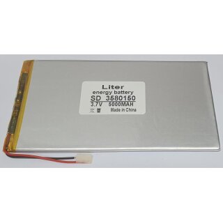 Einzelzelle - 3580150 - 3,7 Volt 5000mAh Li-Polymer