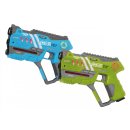 Impulse Laser Gun Pistol Set blau/grün