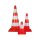 Leitkegel, Warnkegel, Pylonen Kinder Outdoor, nur für den Freizeitgebrauch, rot/weiß, 30 cm