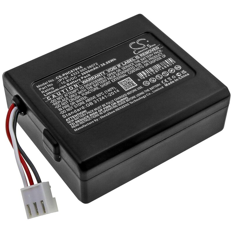 Batteria Per Aspirapolvere Per Philips FC8007/01, Sostituisce IP797 4322 005 38072 Senza Case Li Ione 10 8v 2600 Mah