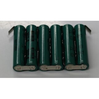 Akkupack für Gross Funk Ni-MH-Akkumulator 7.2V/500mAh / 100-001-885 - 7,2 Volt Ni-MH zum Selbsteinbau 900mAh / 6,48Wh - Ni-MH