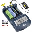 AccuPower IQ-338 Ladegerät mit USB-Ausgang Li-Ion/Ni-Cd/Ni-MH