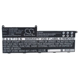 Ersatzakku - CS-HPE153NB - HPHSTNN-UB3H / HSTNN-DB3H - 14,8 Volt 4850mAh Li-Polymer