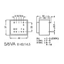velleman - 2060050M - Printtransformator 5 VA 2 x 6 V/2 x...