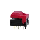 Velleman - 86A211 - Dip-Drucktaster Digitast - Rote Kappe - Rote LED