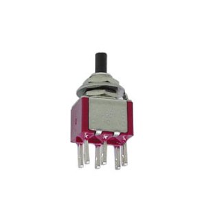 Velleman - 8702 - Drucktaster - Momentkontakt - Vertikal - DPDT Ein-(Ein)